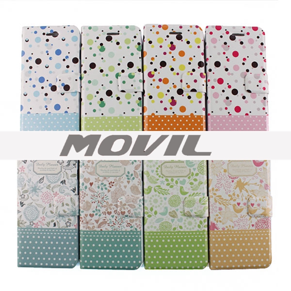 NP-2214 Tapa de cuero funda para Apple iPhone 6-10